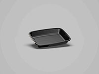 6.81 x 5.08 x 0.98 Inch (in) Size Rectangle Crystalline Polyethylene Terephthalate (CPET) Food Packaging Container (500033)