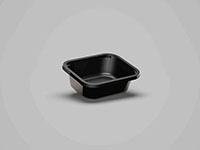 5.87 x 4.80 x 1.89 Inch (in) Size Rectangle Polyethylene Terephthalate (PETE) Food Packaging Container (500482)