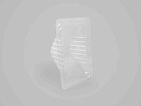 7.32 x 4.57 x 3.54 Inch (in) Size Rectangle Polyethylene Terephthalate (PETE) Food Packaging Container (500575)