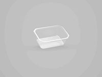 5.79 x 4.06 x 1.97 Inch (in) Size Rectangle Polyethylene Terephthalate (PETE) Food Packaging Container (500577)