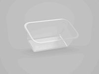8.54 x 5.04 x 2.99 Inch (in) Size Rectangle Polyethylene Terephthalate (PETE) Food Packaging Container (500064)