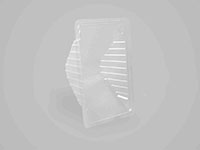 7.32 x 4.57 x 3.15 Inch (in) Size Rectangle Polyethylene Terephthalate (PETE) Food Packaging Container (500620)