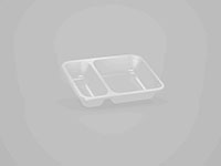 7.40 x 5.39 x 1.38 Inch (in) Size Rectangle Polyethylene Terephthalate (PETE) Food Packaging Container (500647)