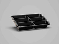 9.84 x 6.69 x 1.54 Inch (in) Size Rectangle Polypropylene (PP) Food Packaging Container (500747)