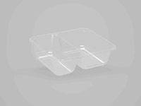 8.94 x 6.97 x 2.36 Inch (in) Size Rectangle Polypropylene (PP) Food Packaging Container (500876)