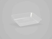 8.94 x 6.97 x 1.57 Inch (in) Size Rectangle Polypropylene (PP) Food Packaging Container (501001)