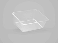 8.94 x 6.97 x 1.89 Inch (in) Size Rectangle Polypropylene (PP) Food Packaging Container (501039)