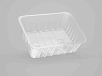 8.94 x 6.97 x 2.99 Inch (in) Size Rectangle Polypropylene (PP) Food Packaging Container (501052)