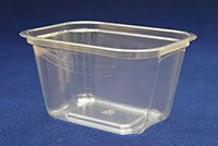6.63 x 5.00 x 3.62 Inch (in) Size Rectangle Polyethylene Terephthalate (PETE) Food Packaging Container (T306)