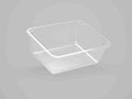 8.94 x 6.97 x 3.15 Inch (in) Size Rectangle Polyethylene Terephthalate (PETE) Food Packaging Container (500611)