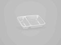 7.40 x 5.39 x 1.77 Inch (in) Size Rectangle Polyethylene Terephthalate (PETE) Food Packaging Container (500648)
