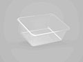 8.94 x 6.97 x 1.89 Inch (in) Size Rectangle Polyethylene Terephthalate (PETE) Food Packaging Container (500695)