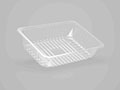 10.47 x 7.56 x 2.44 Inch (in) Size Rectangle Polypropylene (PP) Food Packaging Container (500106)