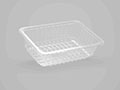 10.24 x 6.97 x 2.95 Inch (in) Size Rectangle Polypropylene (PP) Food Packaging Container (500888)
