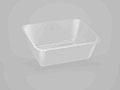 8.94 x 6.97 x 3.54 Inch (in) Size Rectangle Polypropylene (PP) Food Packaging Container (501038)