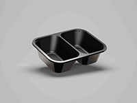 7.87 x 6.10 x 2.13 Inch (in) Size Rectangle Crystalline Polyethylene Terephthalate (CPET) Food Packaging Container (500319)