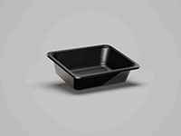 7.52 x 5.71 x 1.97 Inch (in) Size Rectangle Crystalline Polyethylene Terephthalate (CPET) Food Packaging Container (500343)