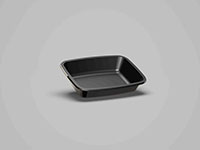 6.81 x 5.08 x 1.38 Inch (in) Size Rectangle Polyethylene Terephthalate (PETE) Food Packaging Container (500433)