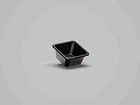 3.54 x 3.54 x 1.65 Inch (in) Size Square Polyethylene Terephthalate (PETE) Food Packaging Container (500475)