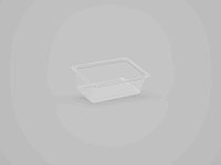 5.91 x 3.78 x 1.81 Inch (in) Size Rectangle Polyethylene Terephthalate (PETE) Food Packaging Container (500554)