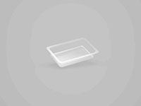 5.91 x 3.78 x 1.02 Inch (in) Size Rectangle Polyethylene Terephthalate (PETE) Food Packaging Container (500560)