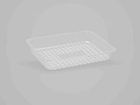 10.24 x 6.97 x 1.46 Inch (in) Size Rectangle Polyethylene Terephthalate (PETE) Food Packaging Container (500587)