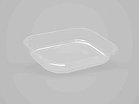 10.79 x 8.35 x 2.36 Inch (in) Size Rectangle Polyethylene Terephthalate (PETE) Food Packaging Container (500680)