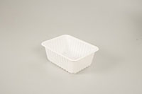 8.94 x 6.97 x 3.54 Inch (in) Size Rectangle Polyethylene Terephthalate (PETE) Food Packaging Container (500696)