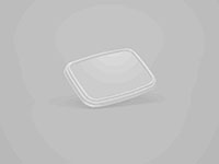7.20 x 5.47 x 0.47 Inch (in) Size Rectangle Polyethylene Terephthalate (PETE) Food Packaging Container (600048)
