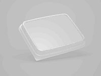 9.29 x 7.32 x 0.63 Inch (in) Size Rectangle Polyethylene Terephthalate (PETE) Food Packaging Container (600155)