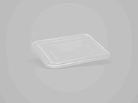 9.29 x 7.28 x 0.51 Inch (in) Size Rectangle Polyethylene Terephthalate (PETE) Food Packaging Container (600159)