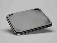 9.29 x 7.40 x 0.67 Inch (in) Size Rectangle Polyethylene Terephthalate (PETE) Food Packaging Container (600165)
