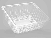 10.91 x 9.49 x 3.94 Inch (in) Size Rectangle Polypropylene (PP) Food Packaging Container (500793)