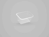 5.79 x 4.06 x 2.68 Inch (in) Size Rectangle Polypropylene (PP) Food Packaging Container (500848)