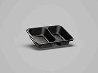 7.40 x 5.39 x 1.38 Inch (in) Size Rectangle Polypropylene (PP) Food Packaging Container (500917)