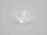 6.50 x 6.50 x 2.01 Inch (in) Size Square Polypropylene (PP) Food Packaging Container (501010)