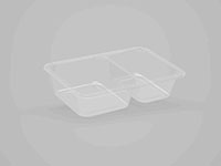 8.19 x 6.18 x 1.38 Inch (in) Size Rectangle Polypropylene (PP) Food Packaging Container (501011)