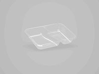 8.19 x 6.18 x 1.38 Inch (in) Size Rectangle Polypropylene (PP) Food Packaging Container (501012)