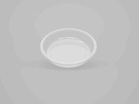 7.28 x 7.28 x 1.38 Inch (in) Size Round Polypropylene (PP) Food Packaging Container (501026)