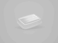6.97 x 5.24 x 0.91 Inch (in) Size Rectangle Polypropylene (PP) Food Packaging Container (600014)