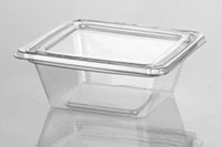 4.49 x 4.78 x 1.72 Inch (in) Size Square Polyethylene Terephthalate (PETE) Food Packaging Container (T21903)