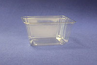 4.77 x 4.14 x 2.26 Inch (in) Size Rectangle Polyethylene Terephthalate (PETE) Food Packaging Container (T12359-1)