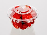 3.89 x 1.96 Inch (in) Size Round Polyethylene Terephthalate (PETE) Food Packaging Container (T12675)