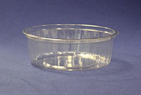 2.20 x 6.50 Inch (in) Size Round Polyethylene Terephthalate (PETE) Food Packaging Container (T15306)