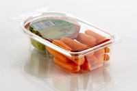6.15 x 3.78 x 1.45 Inch (in) Size Miscellaneous Polyethylene Terephthalate (PETE) Food Packaging Container (T18663)
