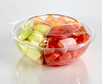 9.00 x 9.42 x 3.51 Inch (in) Size Round Polyethylene Terephthalate (PETE) Food Packaging Container (T19421)