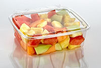 8.74 x 7.87 x 2.65 Inch (in) Size Rectangle Polyethylene Terephthalate (PETE) Food Packaging Container (T20185)