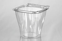 4.71 x 5.00 x 4.35 Inch (in) Size Square Polyethylene Terephthalate (PETE) Food Packaging Container (T20702)