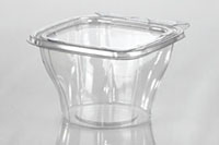 4.71 x 5.00 x 3.03 Inch (in) Size Square Polyethylene Terephthalate (PETE) Food Packaging Container (T20870)