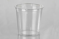 4.44 x 4.60 Inch (in) Size Round Polyethylene Terephthalate (PETE) Food Packaging Container (T4524)